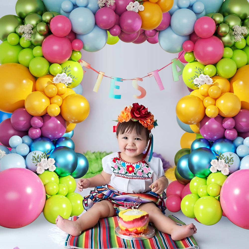 CROSSFINGERS color palette blends greens and pinks for festive fiesta vibes.