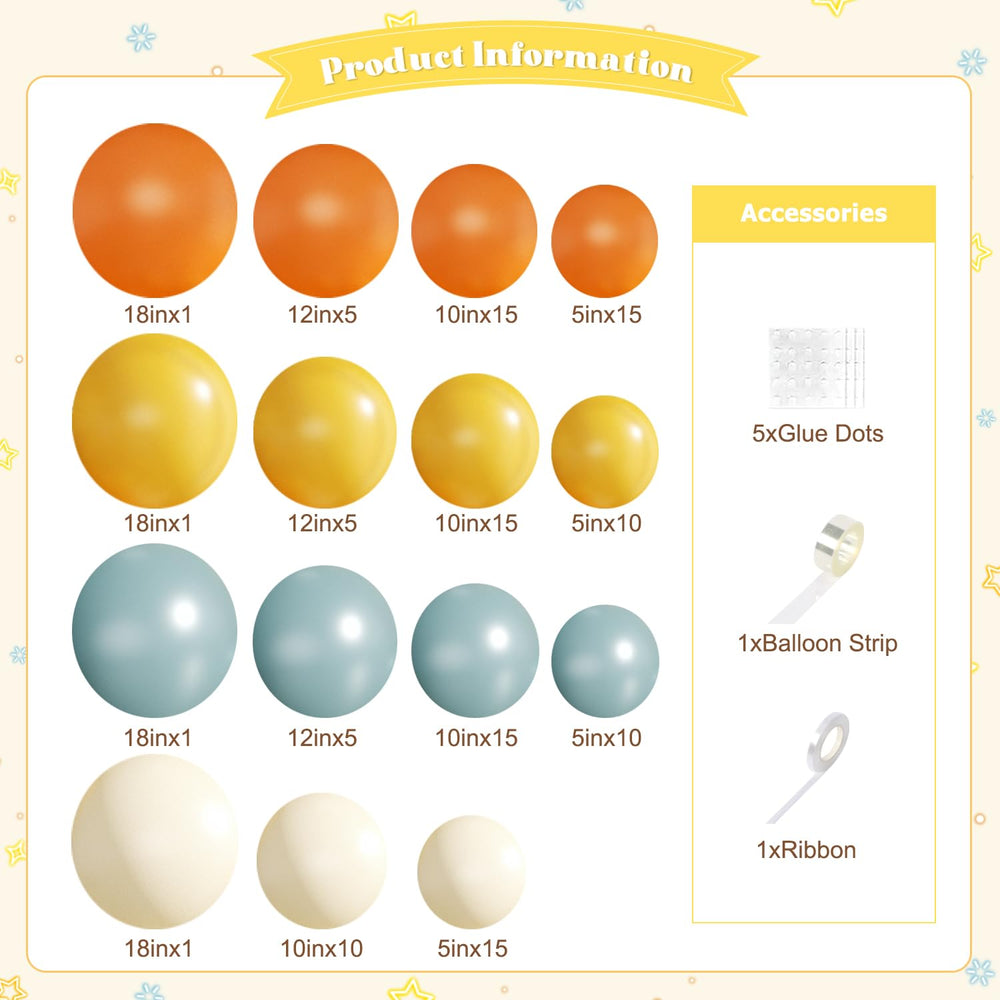 CrossFingers dusty blue balloons highlight a Boho vibe ideal for baby showers