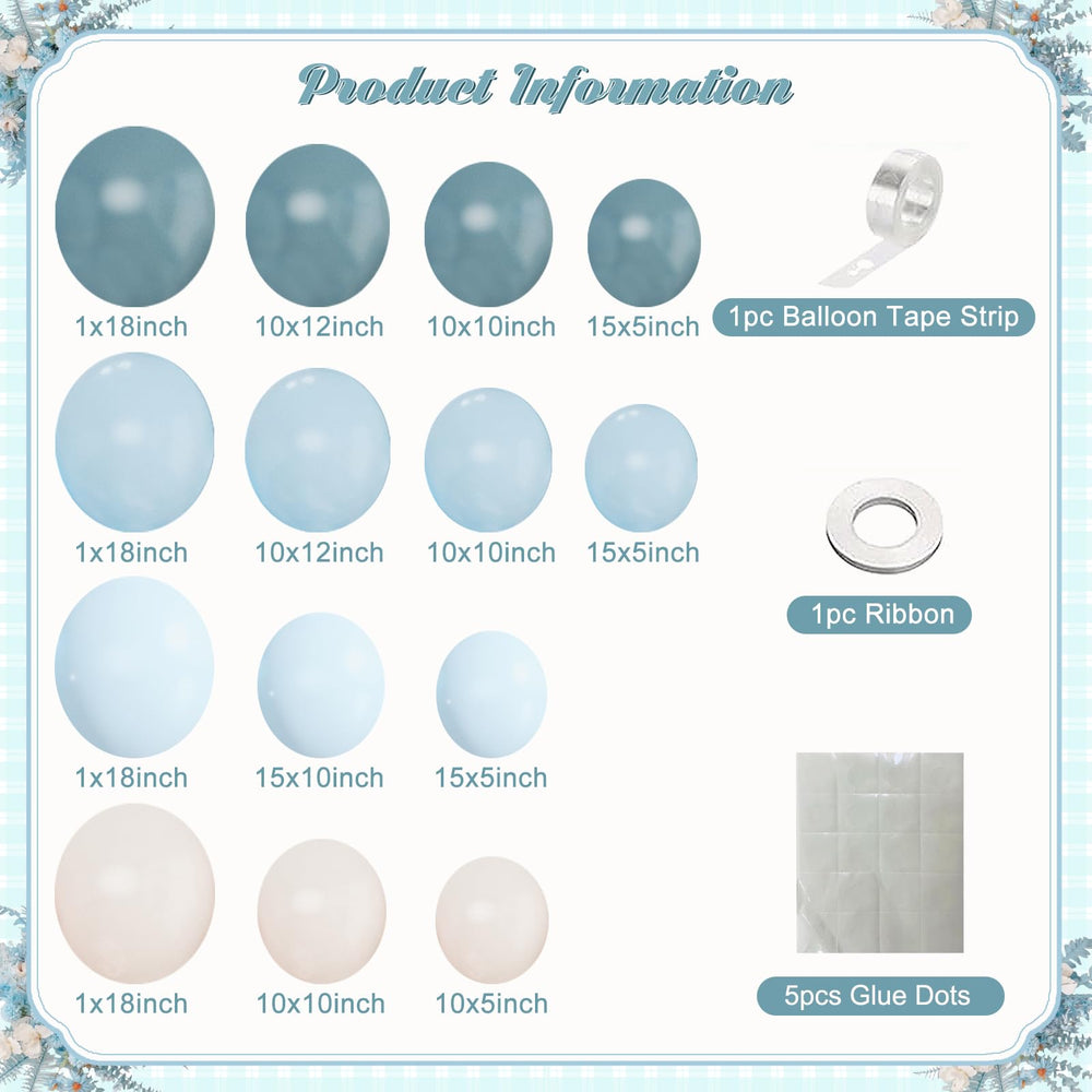 CROSSFINGERS glue dots and balloon chain included for easy setup.