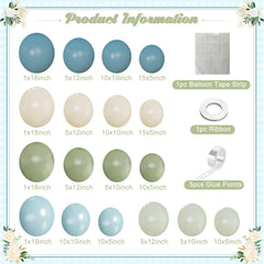 Crossfingers light blue 18-inch balloons create airy celebratory vibes.