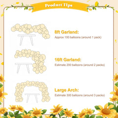 CROSSFINGERS sunflower bee theme decor kit ideal for celebrations