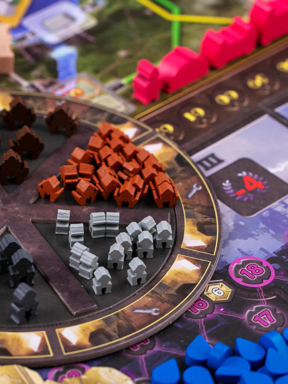 Crowd Games Barrage worker pieces ready for tight placement decisions