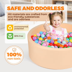 CROWNZONEE ball pit easy setup for quick family fun in any room