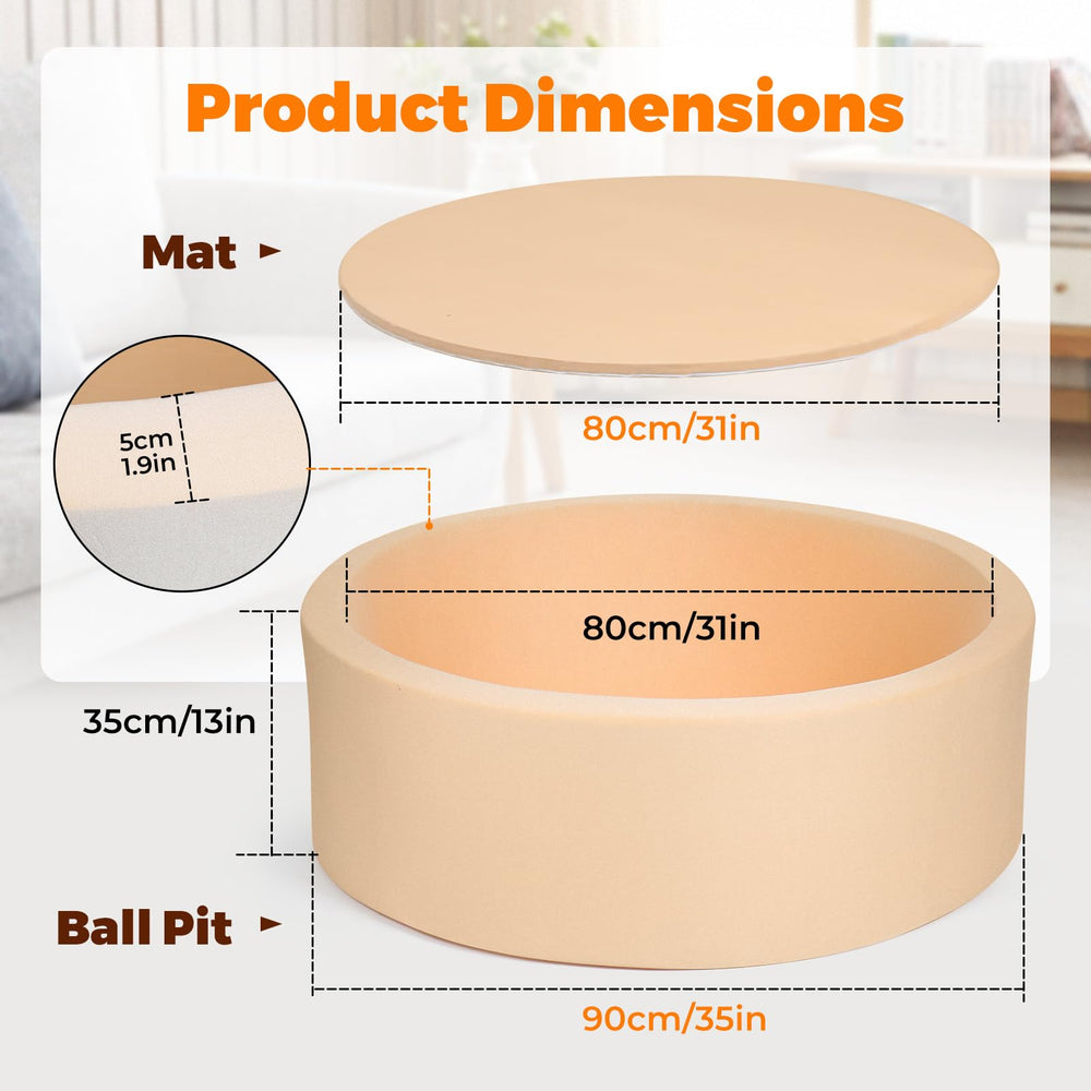 CROWNZONEE ball pit washable cover simplifies post play cleanup