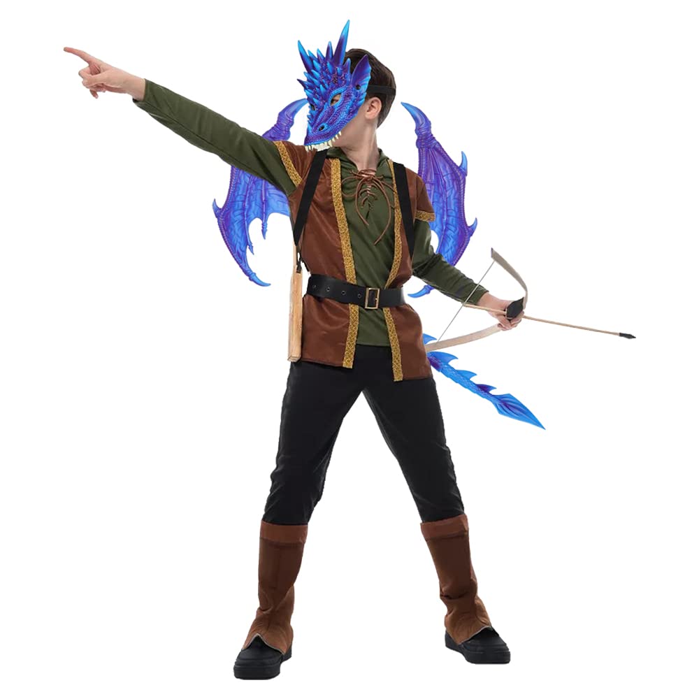 CRTEPST dragon wings in blue purple for dramatic costume looks