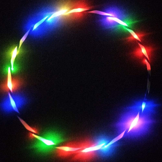 CRTEPST LED hoop with rainbow flash for vibrant nighttime dance