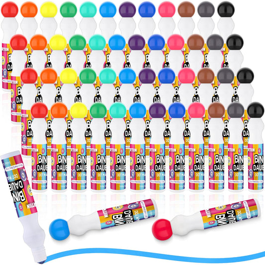 Crtiin Bingo Daubers color showcase, 12 vibrant colors for crafts.