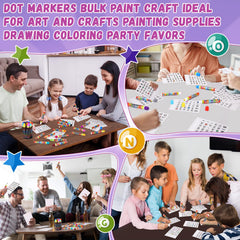 Crtiin bingo night activity with dabbers captures group fun and shared creativity.