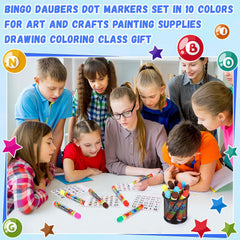 Crtiin versatile dot art supplies for crafts, dot-to-dot, and classroom projects.