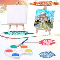 Crtiin watercolor paints set with 5 colors for vibrant color mixing