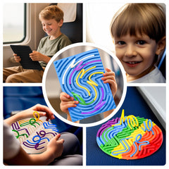 Cruleen Sensory Board offers two play patterns for focused, creative activities
