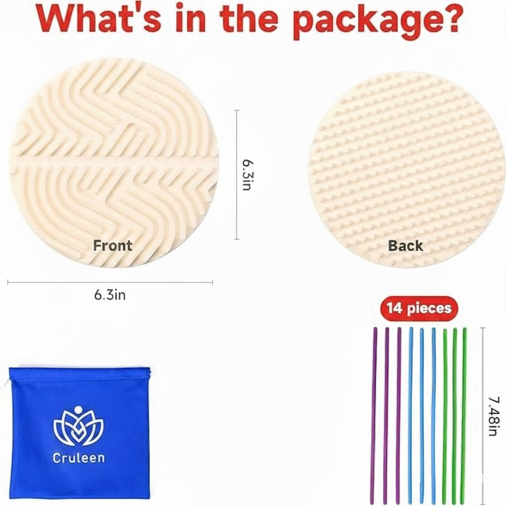 Cruleen Sensory Board dual-sided design offers two textures for tactile discovery