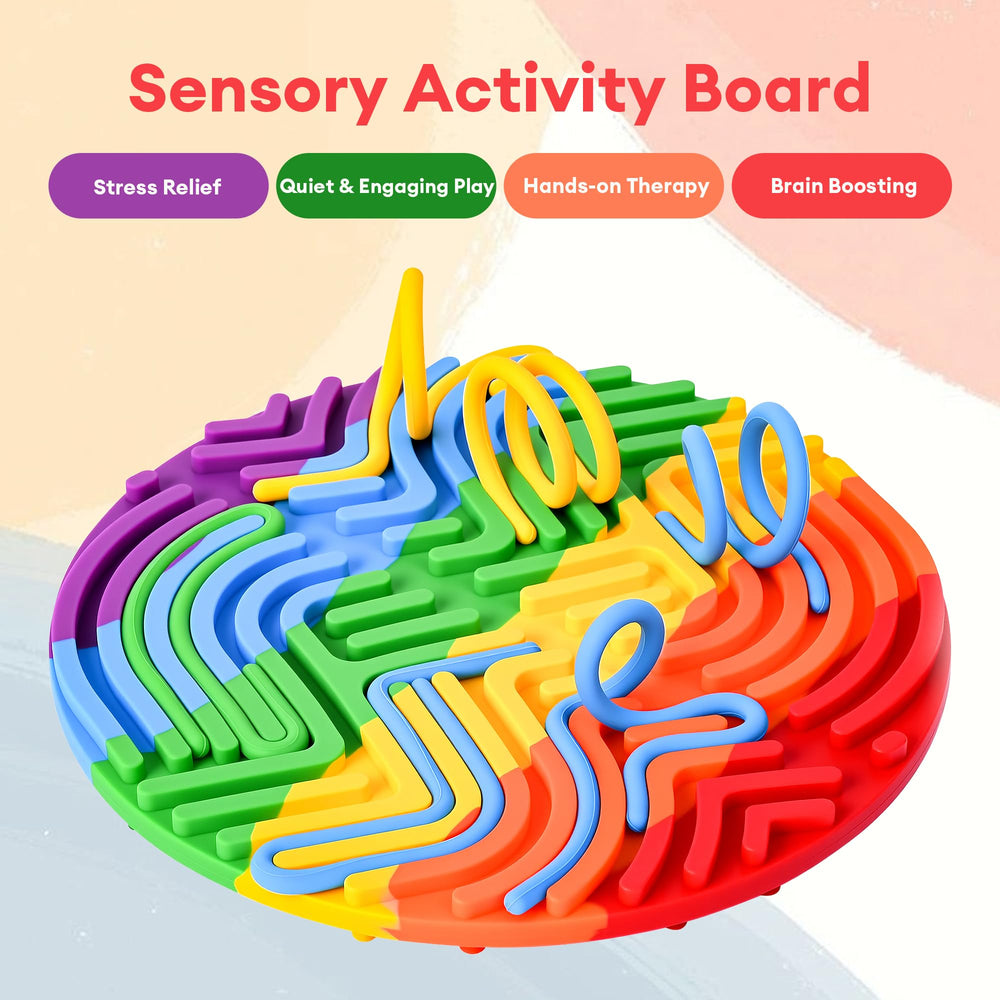 Cruleen sensory board hands-on play demonstrating fine motor skill development