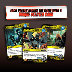 Cryptozoic Arkham Asylum Shadows expansion components and setup.