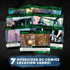 Location cards artwork from the DC Multiverse set