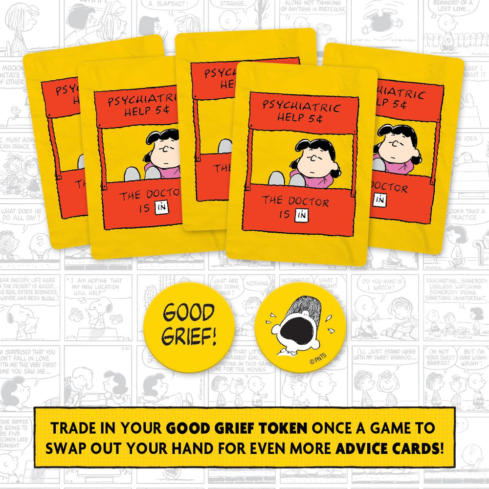Cryptozoic Entertainment Peanuts Doctor is In advice cards spark lighthearted discussion at playtime