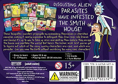 Cryptozoic Entertainment's Rick and Morty cards feature zany episode characters for quick play
