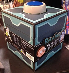 Group play scene featuring the Meeseeks box with dice and laughter.