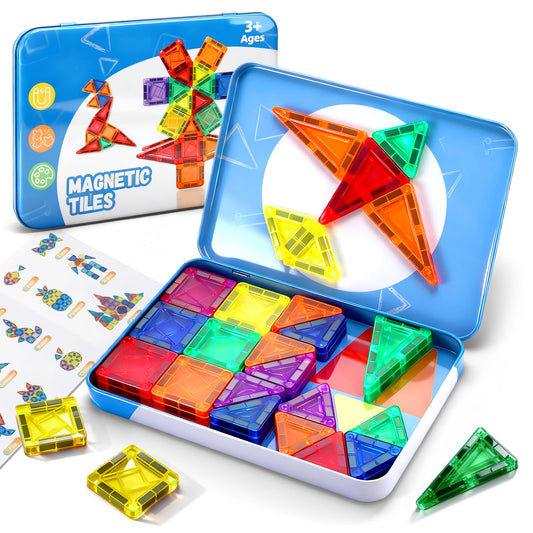 CS COSDDI 42PCS magnetic travel set case for on-the-go creative play and storage.