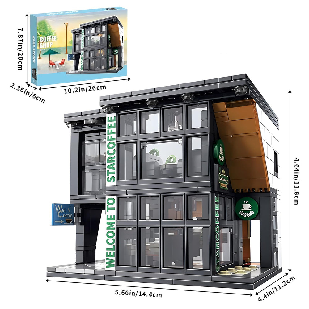 CSNRHG Coffee Shop Building Blocks: leisure sofa zone for cozy role-play moments.