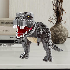 CSNRHG Tyrannosaurus model in hand illustrating scale for tabletop display