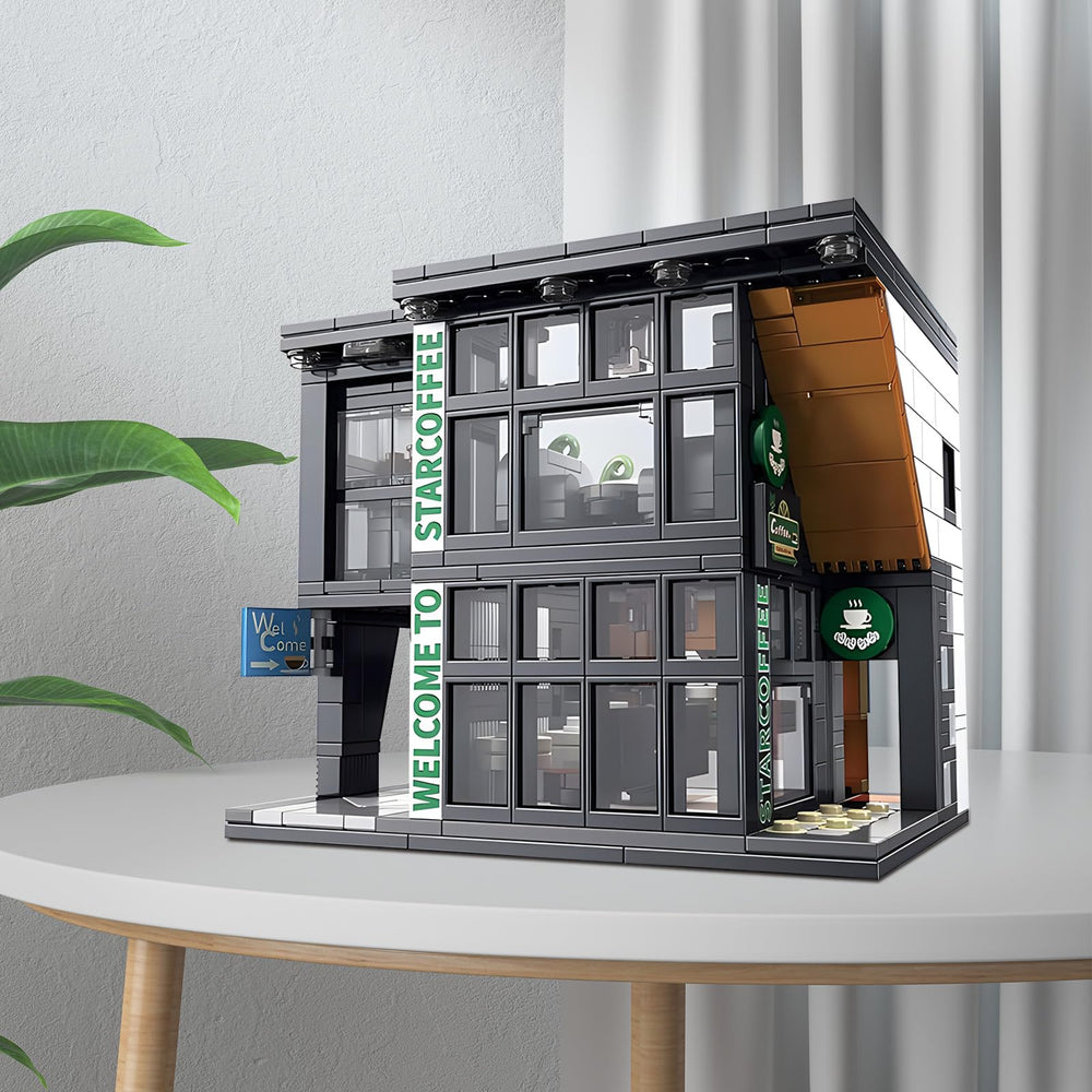 CSNRHG Coffee Shop Building Blocks: high-quality ABS materials ensure durability.