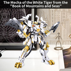 CSNRHG White Tiger Samurai mech box and instruction showcasing packaging and build guide