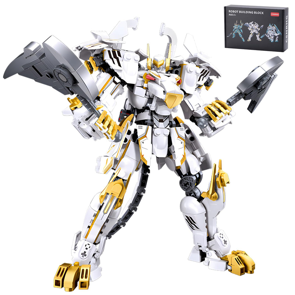 CSNRHG White Tiger Samurai mech front view showing detailed craftsmanship for display