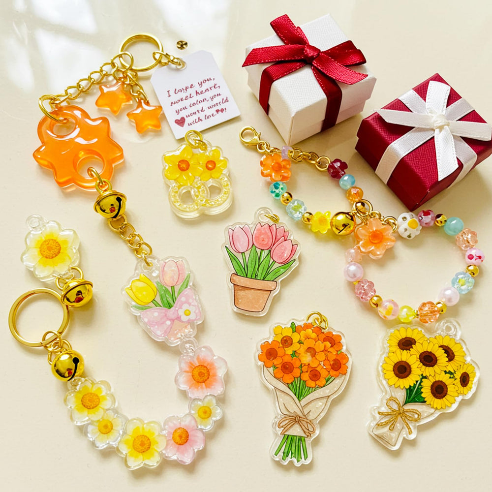 Csyidio key rings with chain ready for personalized gifts.