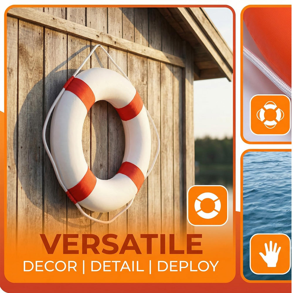 CTopoGo wall decor ring buoy hung as decorative ornament.