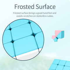 3x3x3 Speed Cube anti-sticky design in action on contact surfaces