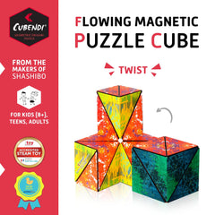 Cubendi Infinity Cube in rotation demonstrates color carousel and mesmerizing patterns.