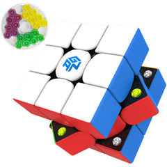 CuberShop GAN 356 M cube front view with stickerless shell for smooth aesthetics and comfortable grip.