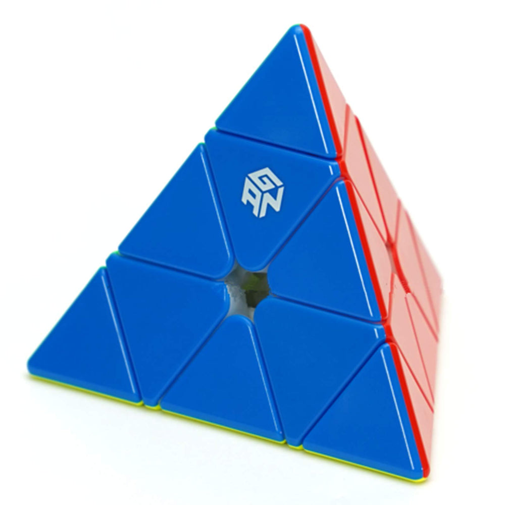 Cuberspeed GAN Pyramid M stickerless core-positioning magnets for fast alignment.