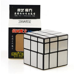 Cuberspeed Mirror Cube 3x3x3 compact-in-hand demonstrates portable fun and quick on-the-go solves.