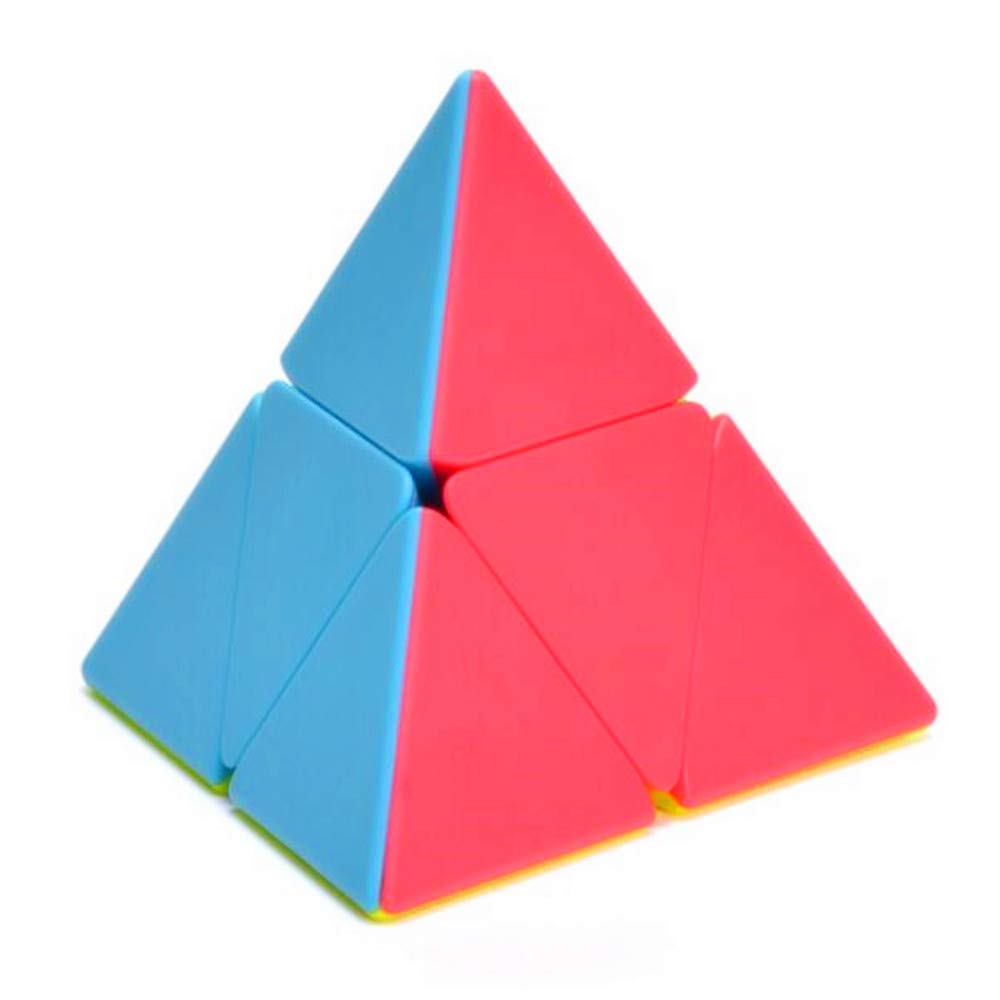 CuberSpeed Pyramorphix stickerless colors for vibrant, easy-to-see faces during play