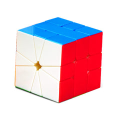 CuberSpeed Yuxin Little Magic Square-1 M front view, magnetic stability for smooth turning.