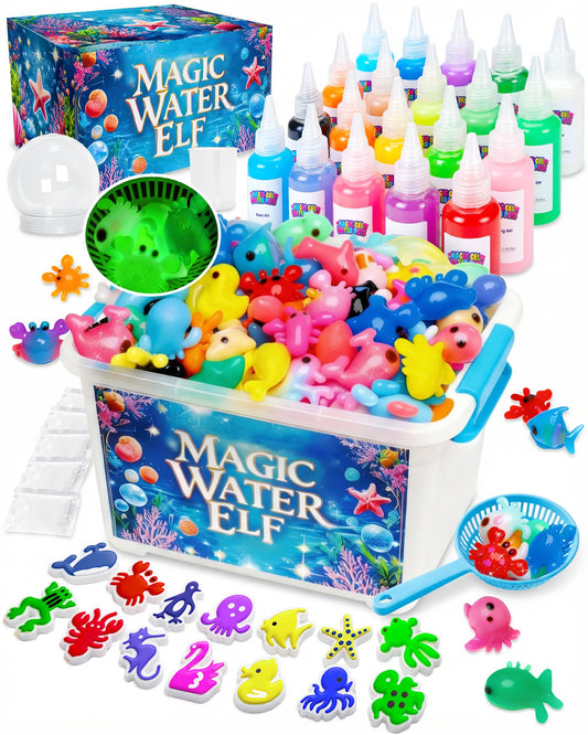 Cubetoou magic water elf gel bottles offer vibrant color for creative play