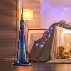 CubicFun Burj Khalifa puzzle box and contents ready for gifting.