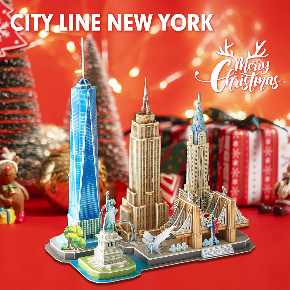 CubicFun NYC skyline Chrysler Building puzzle sparks architectural exploration for young builders