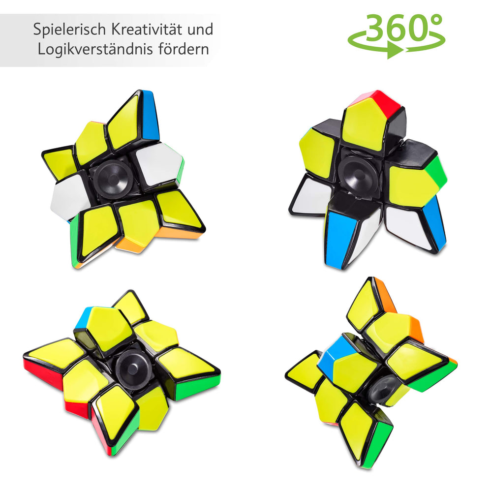 CUBIDI Star Fidget Cube durable-materials shot highlights safe, latex-free construction.