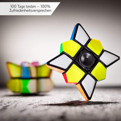 CUBIDI Star Fidget Cube solved-puzzle image demonstrates problem-solving and fine motor skills.