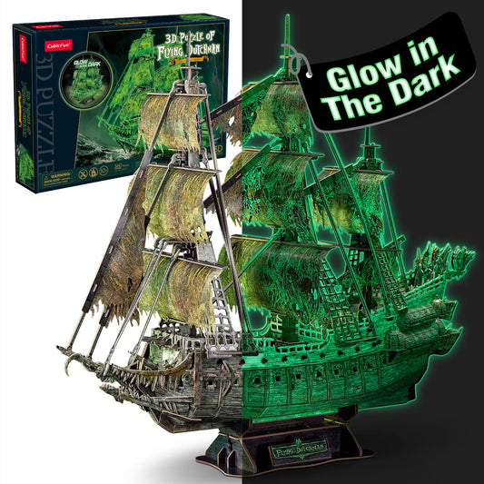 CubicFun Dutch Flying Light puzzle assembly view, ideal for family puzzle nights.