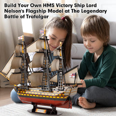 Cubifun HMS Victory background illustrations spark historical curiosity.