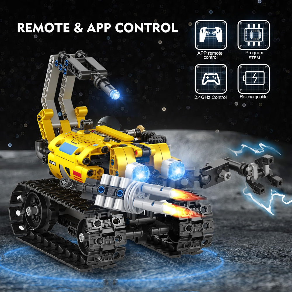 CUBIMANA app-controlled robot kit allows programming and building at home.