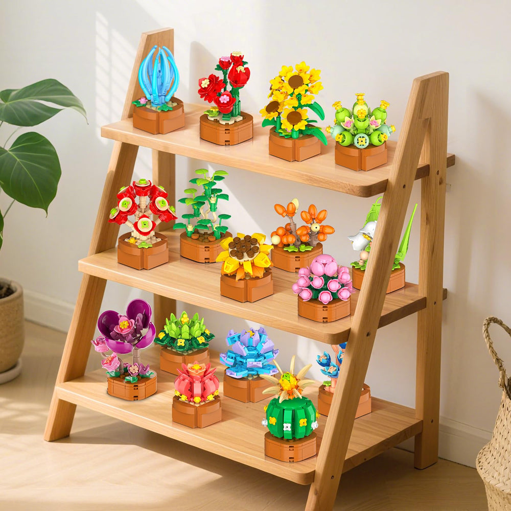 CUBIMANA lifelike flowers with terracotta pots brighten spaces.