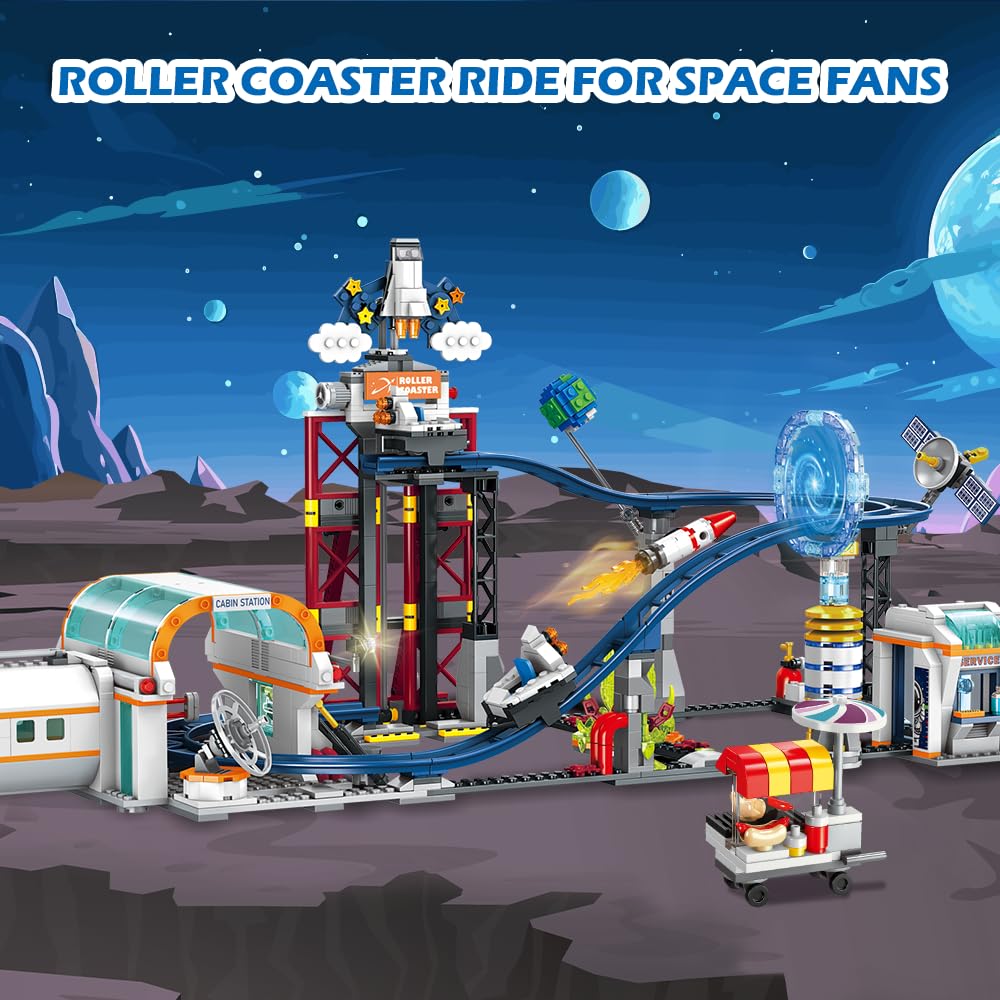 CUBIMANA Roller cars glide along the track for dynamic play sessions