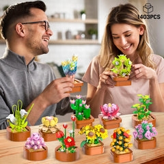 CUBIMANA succulent mini-buildings close-up shows vivid detail for a lifelike home display.