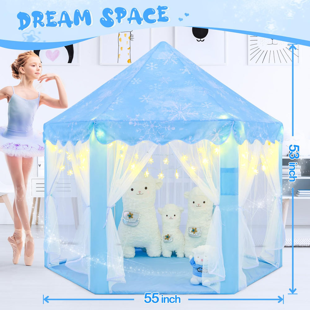 CUBNBUD Frozen Tent suitable for girls ages 4-7 for pretend play adventures