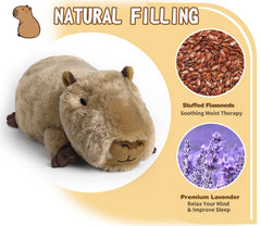 Cuckool Capybara plush dreamy eyes and chunky tum design for adorable charm.